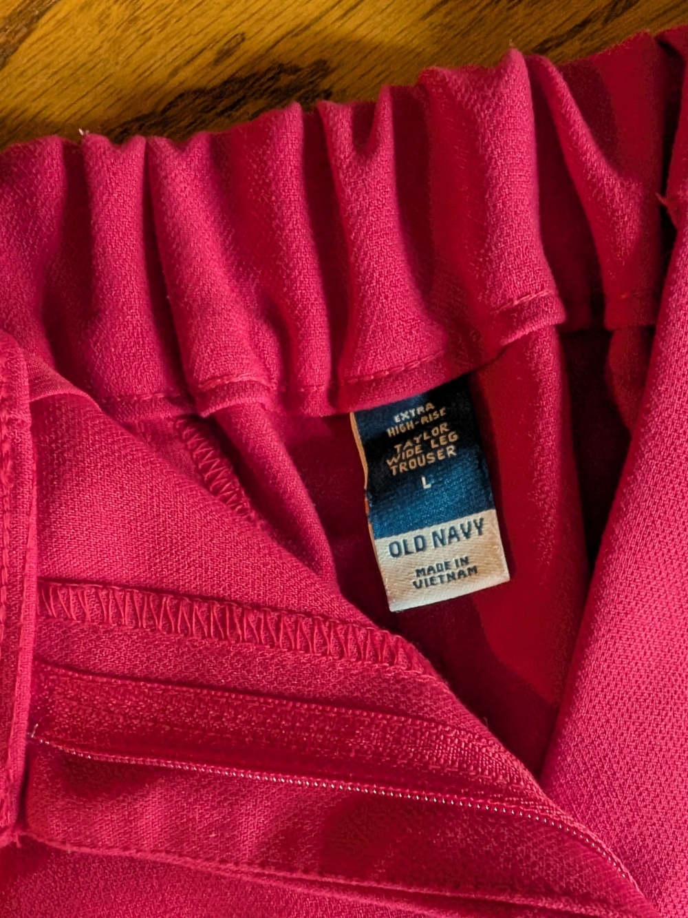 Old Navy Vibrant Pink Wide-Leg Trousers
